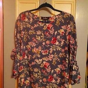 Lulus Floral Blouse